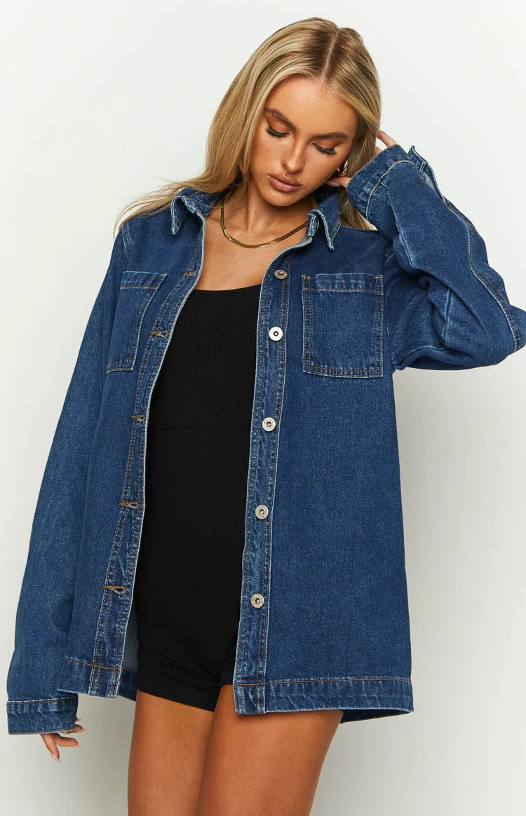 She's Got It Denim Long Sleeve Top