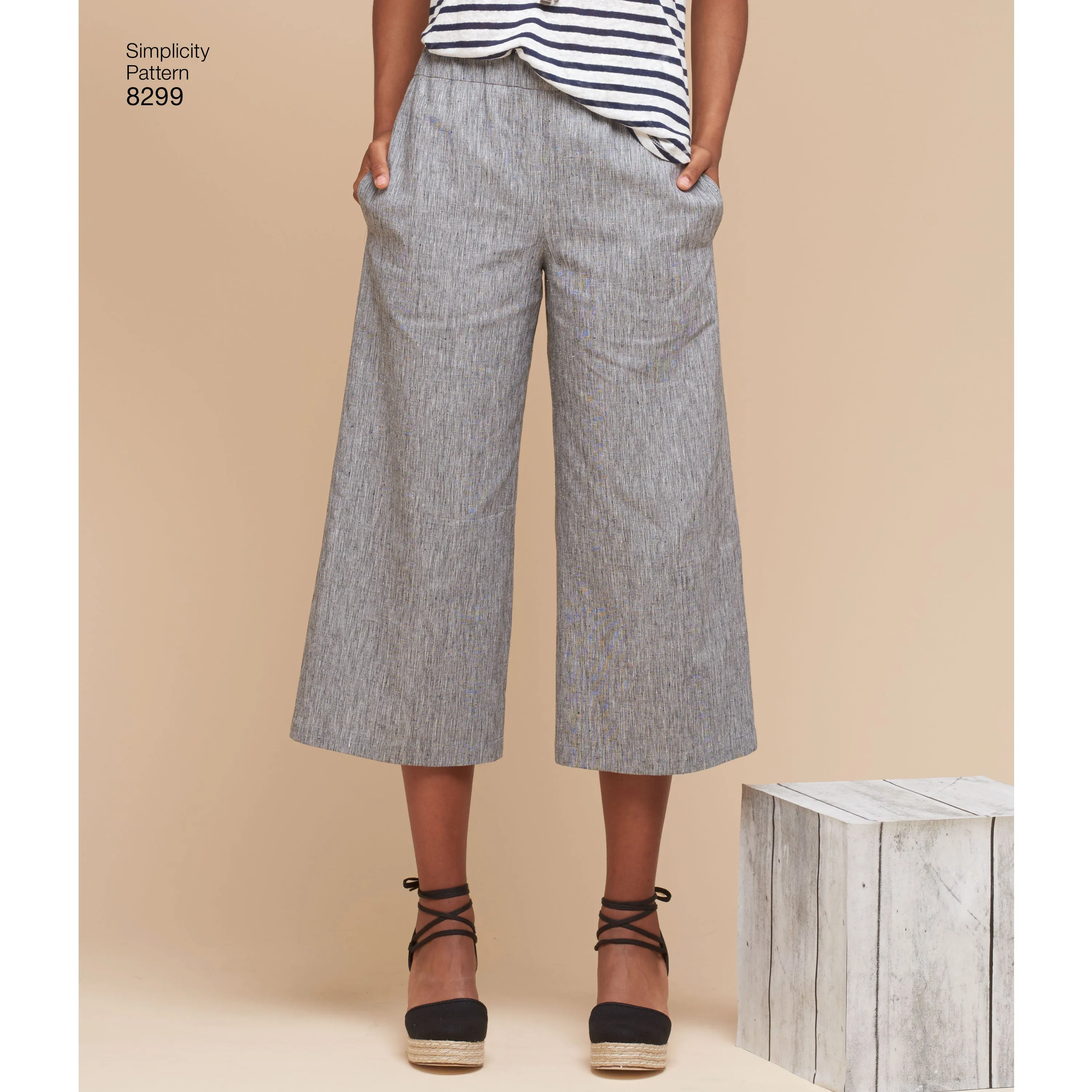 Simplicity Pattern 8299 Women's Skirts  or trousers in various lengths