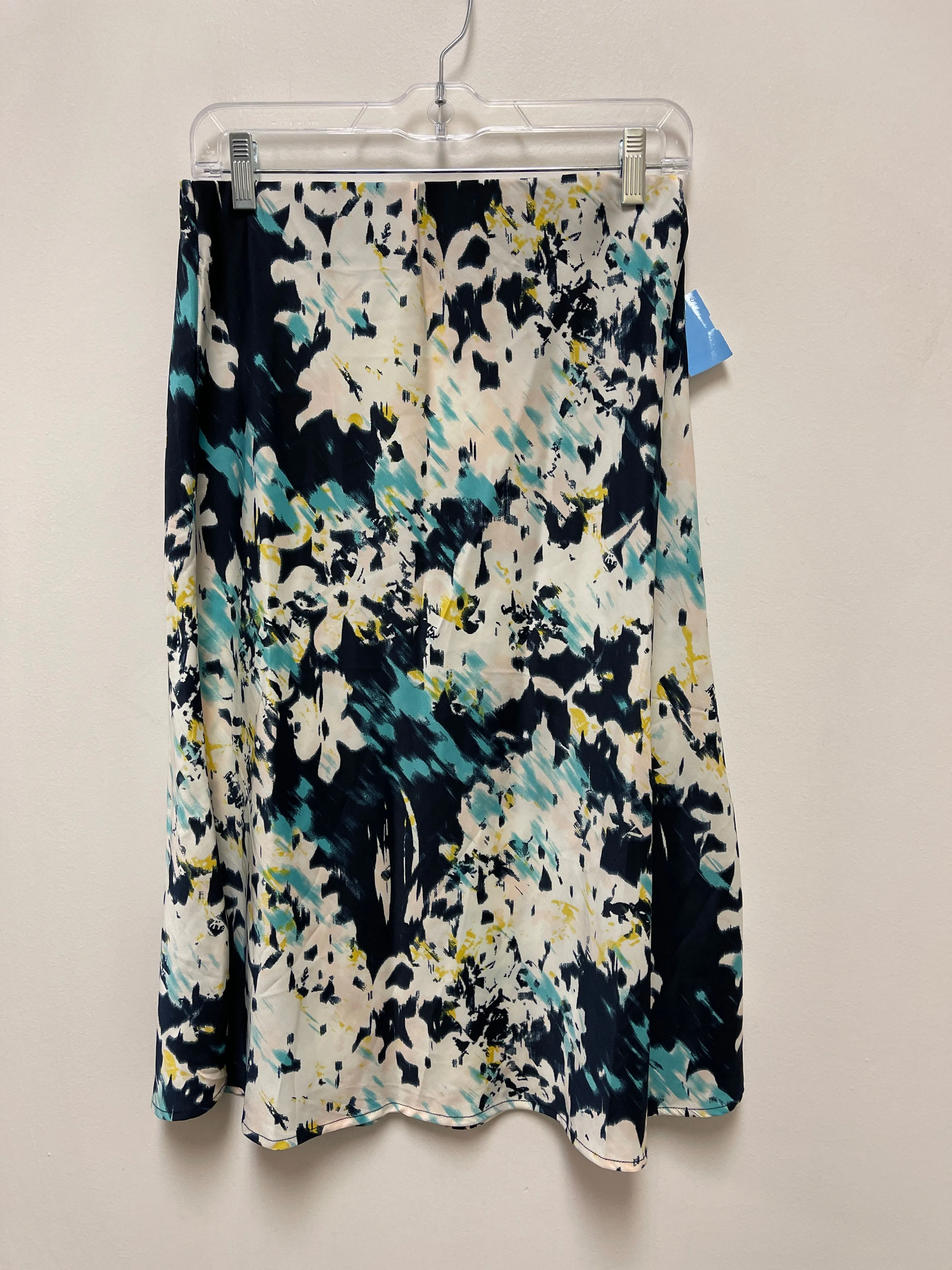 Skirt Midi By Banana Republic In Blue & Yellow, Size: 2