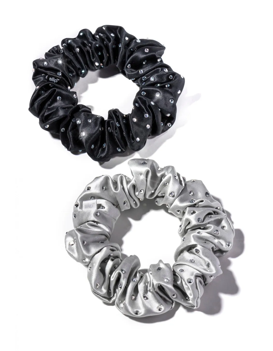 Slip Crystal Scrunchie Set - Moonlight