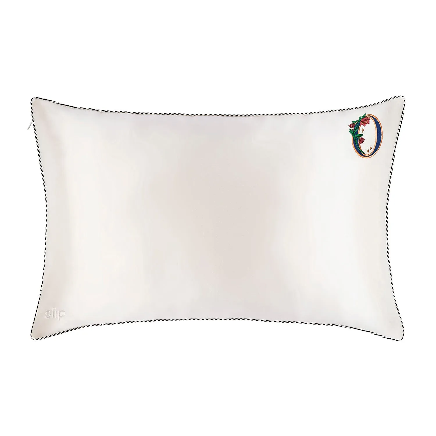 Slip Initial Pillowcase - O