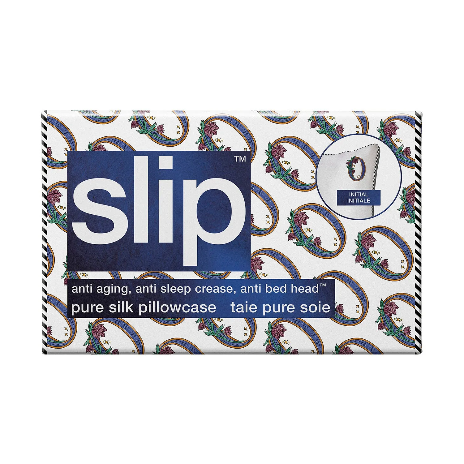 Slip Initial Pillowcase - O