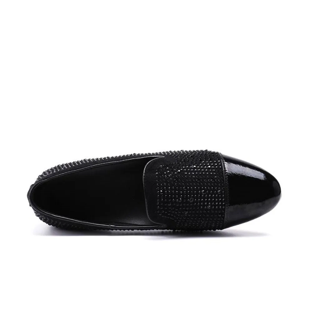 Slip on Low Top Captoe Low Heel Men Oxford Shoes