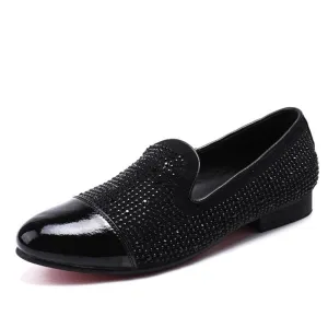 Slip on Low Top Captoe Low Heel Men Oxford Shoes