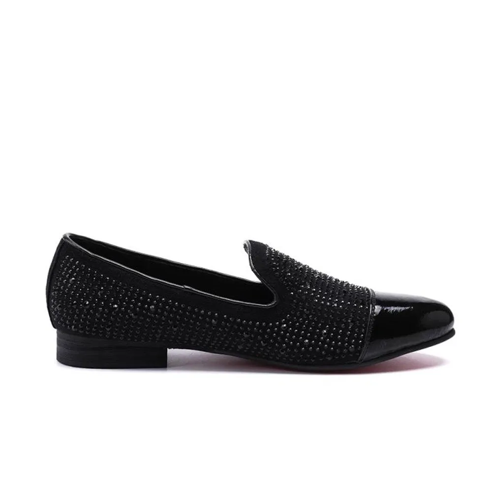 Slip on Low Top Captoe Low Heel Men Oxford Shoes