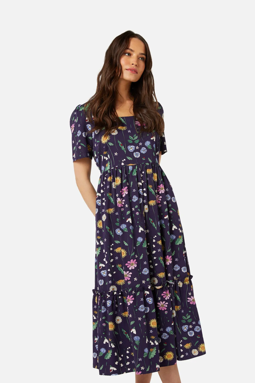 Spring Garden Midi Dress