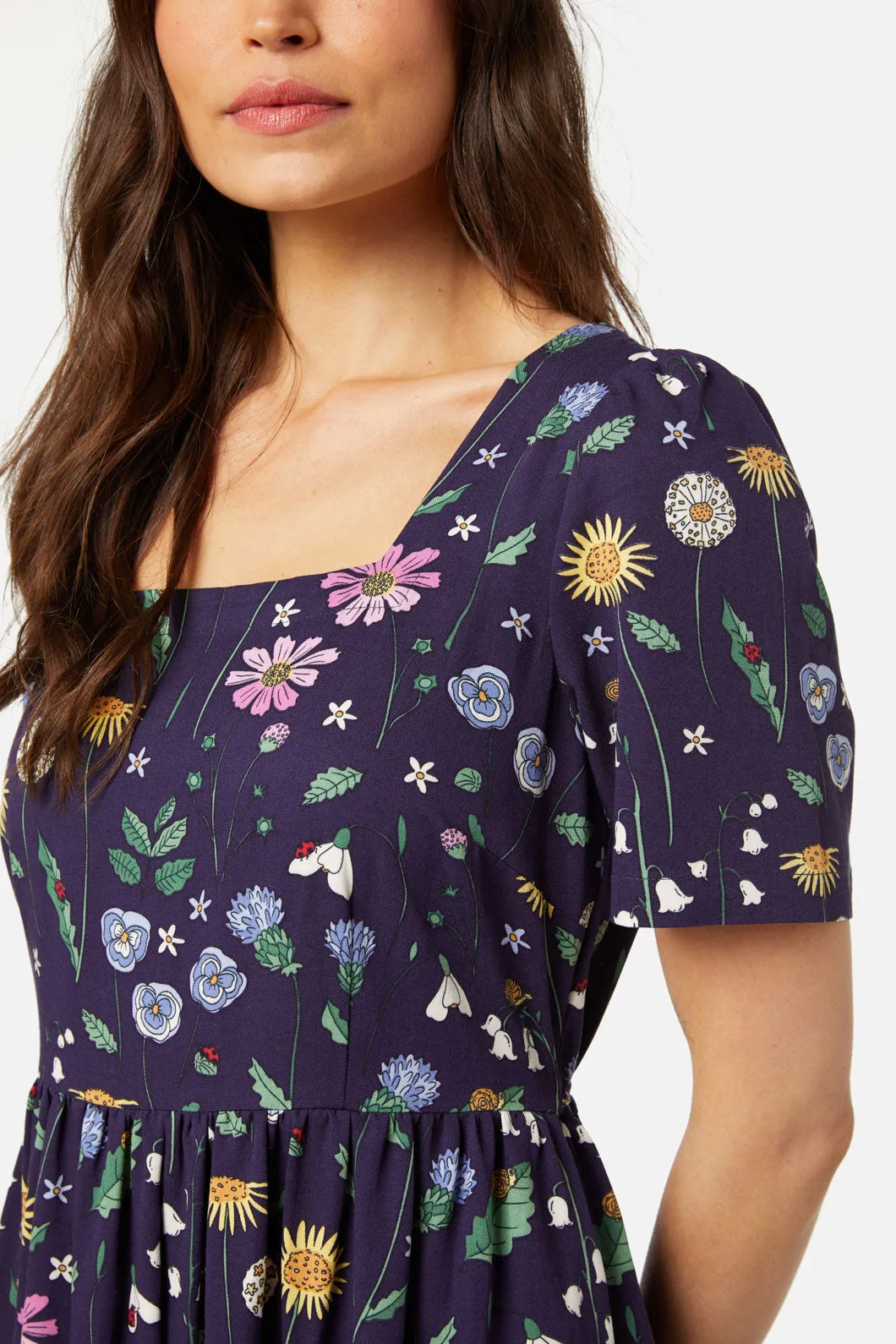 Spring Garden Midi Dress