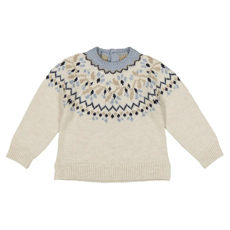 Stone Jacquard Jumper