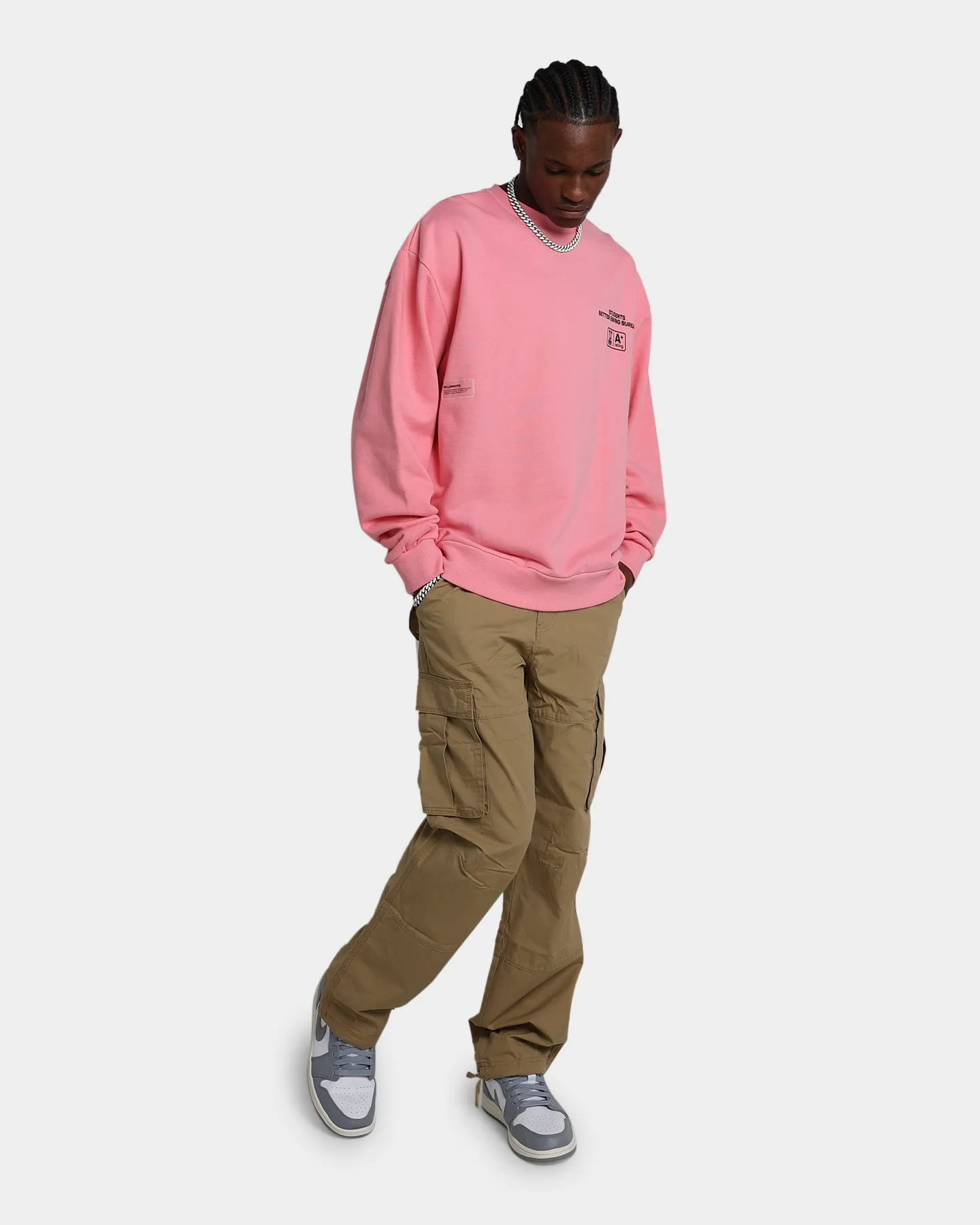 Students Golf Better Swing Bureau Crewneck Salmon