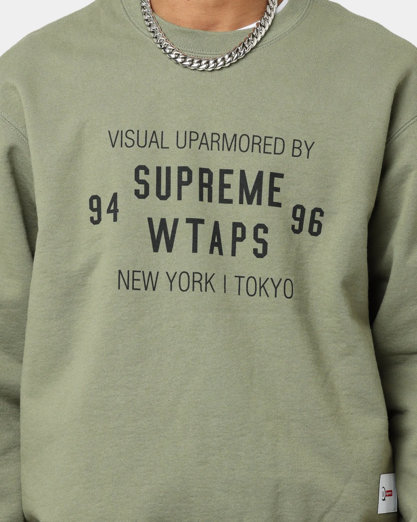 Supreme X WTAPS Crewneck Green