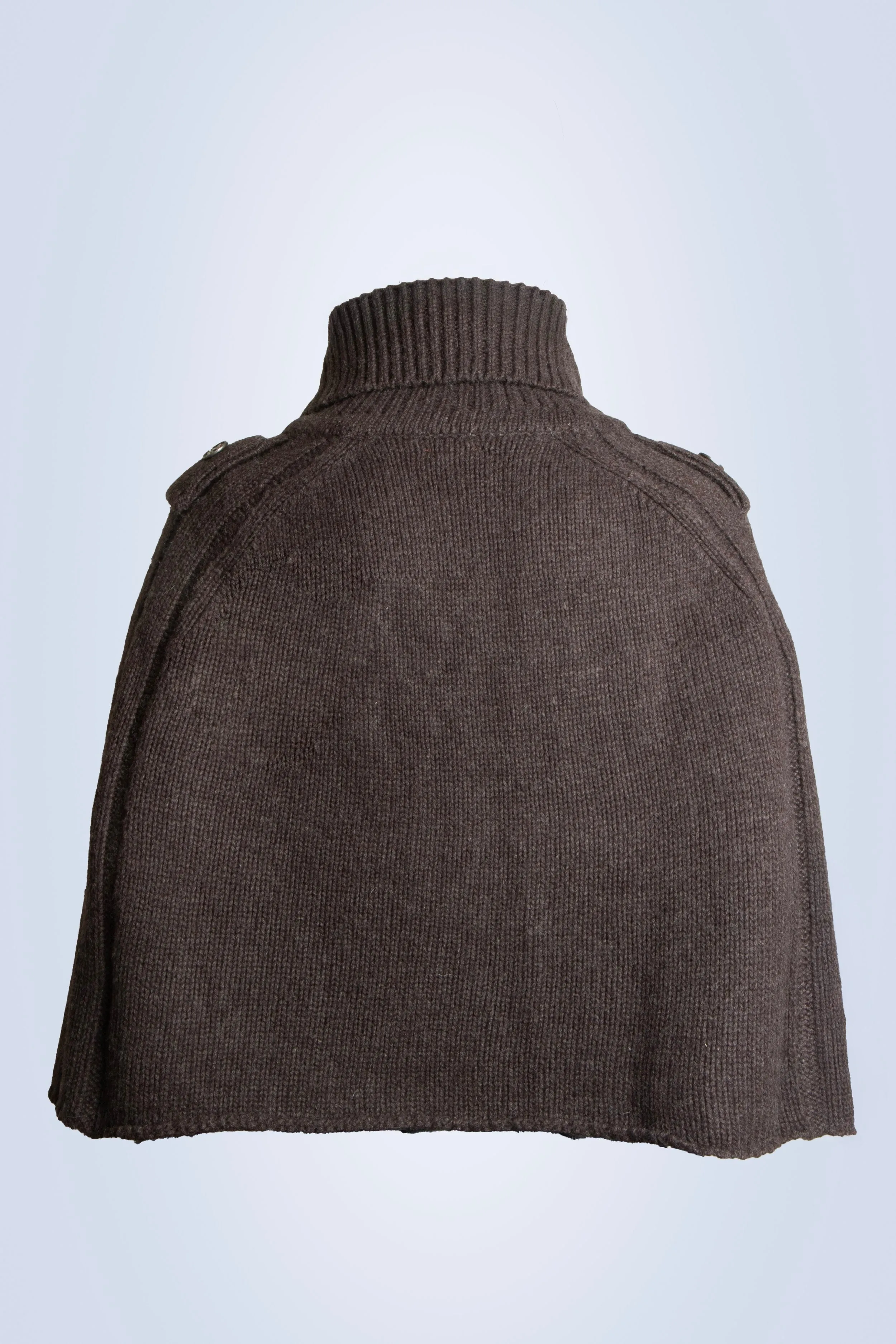 SWEATER CAPE CHOCOLATE