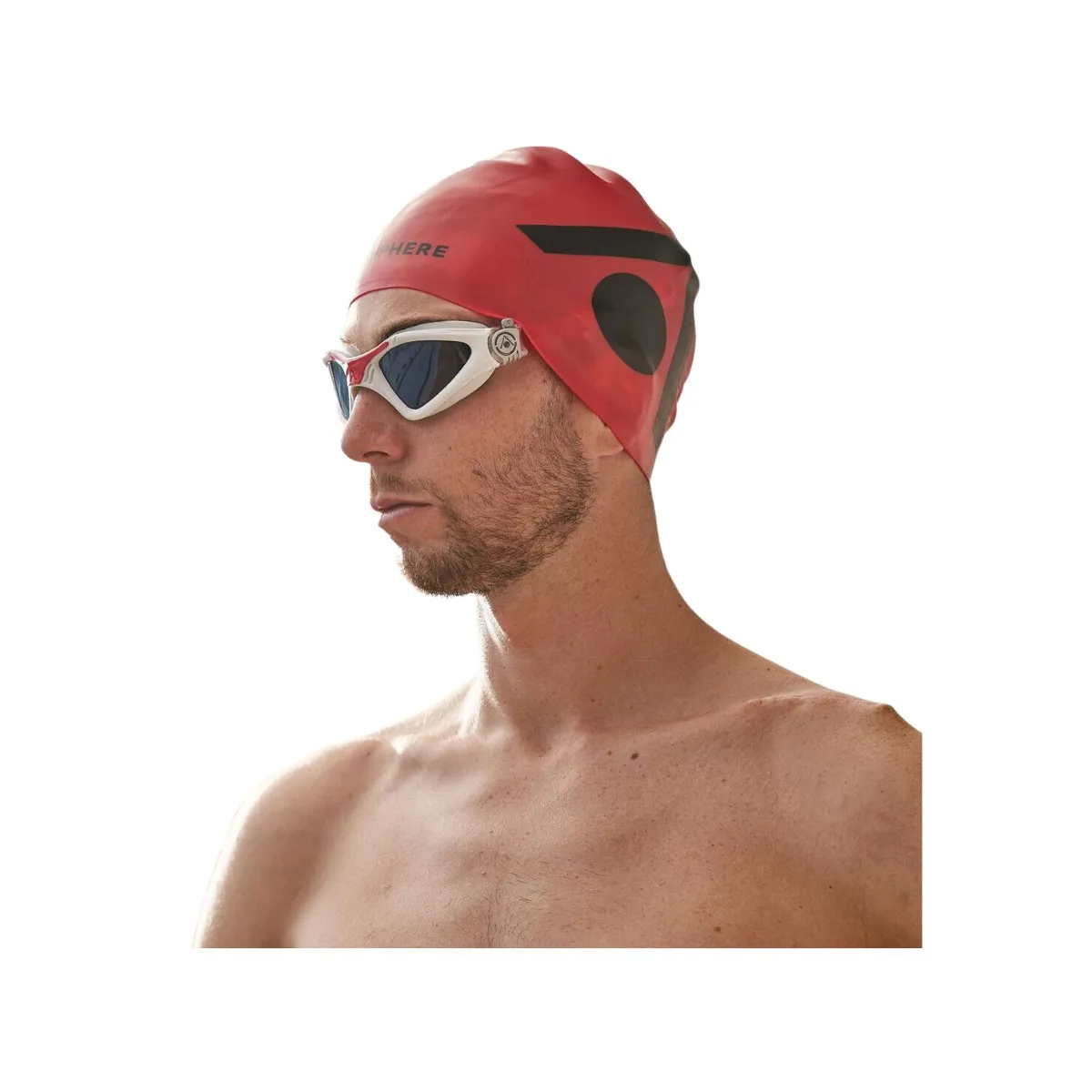 Swimming Goggles AquaSphere Kayenne Red Gray