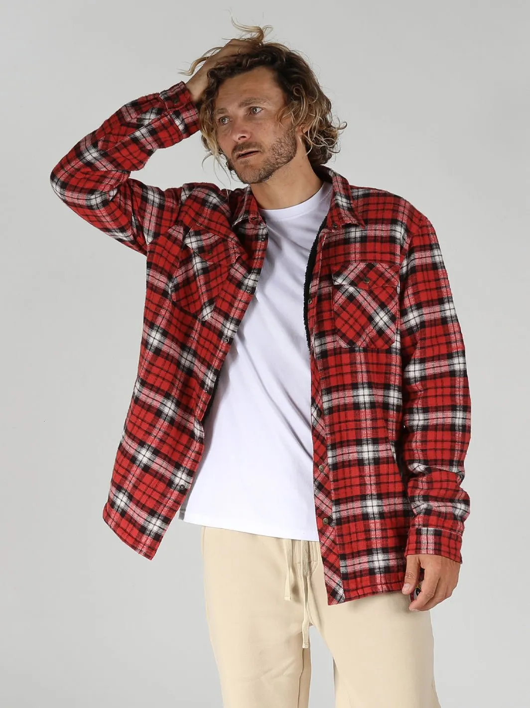 T&C Surf Australia Canyon Sherpa Flannel