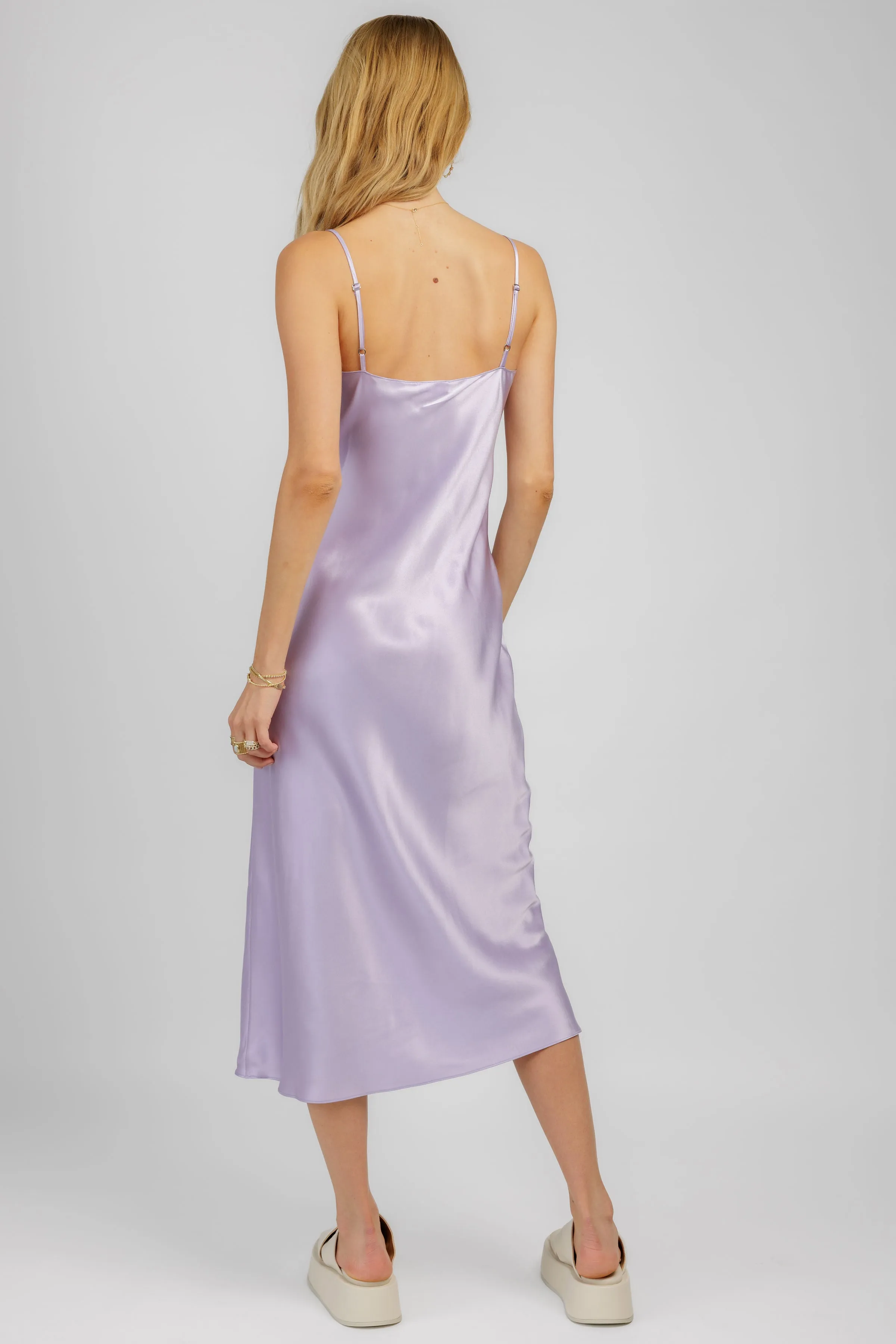 Taylor Silk Slip Dress in Prism