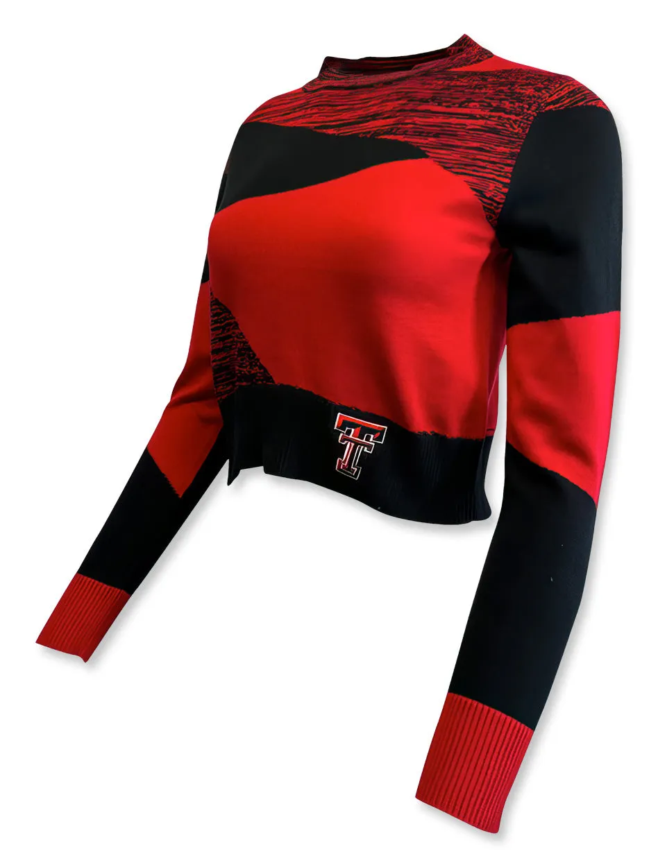 Texas Tech Double T "Nessie" Crop Sweater