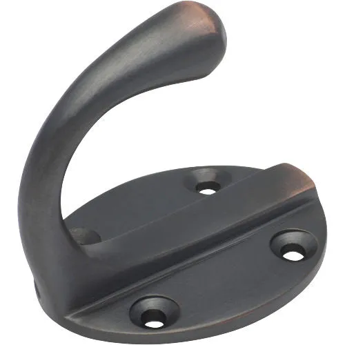 Tradco Single Robe Hook- Oval Backplate