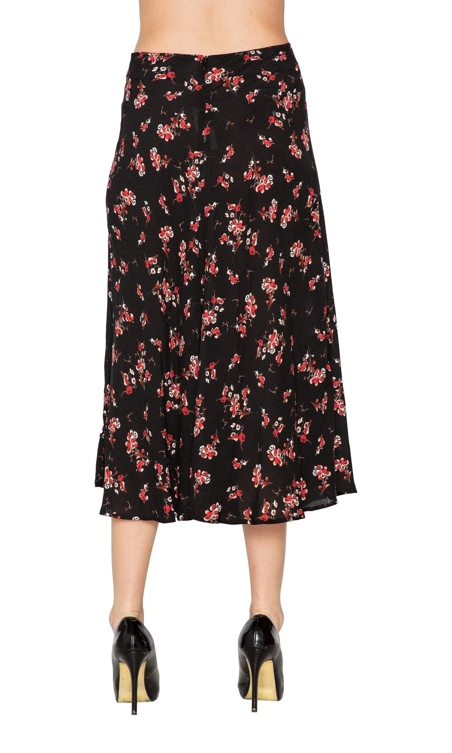 Velvet by Graham & Spencer Nalani Floral Printed Midi Skirt