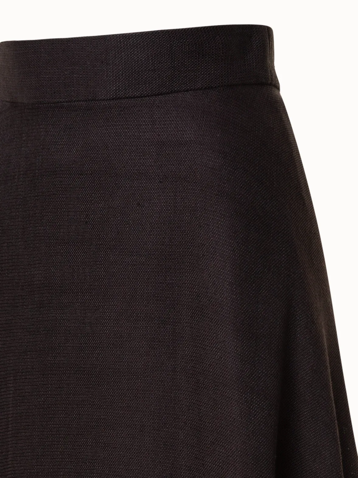 Viscose Cotton Open Weave Midi Skirt