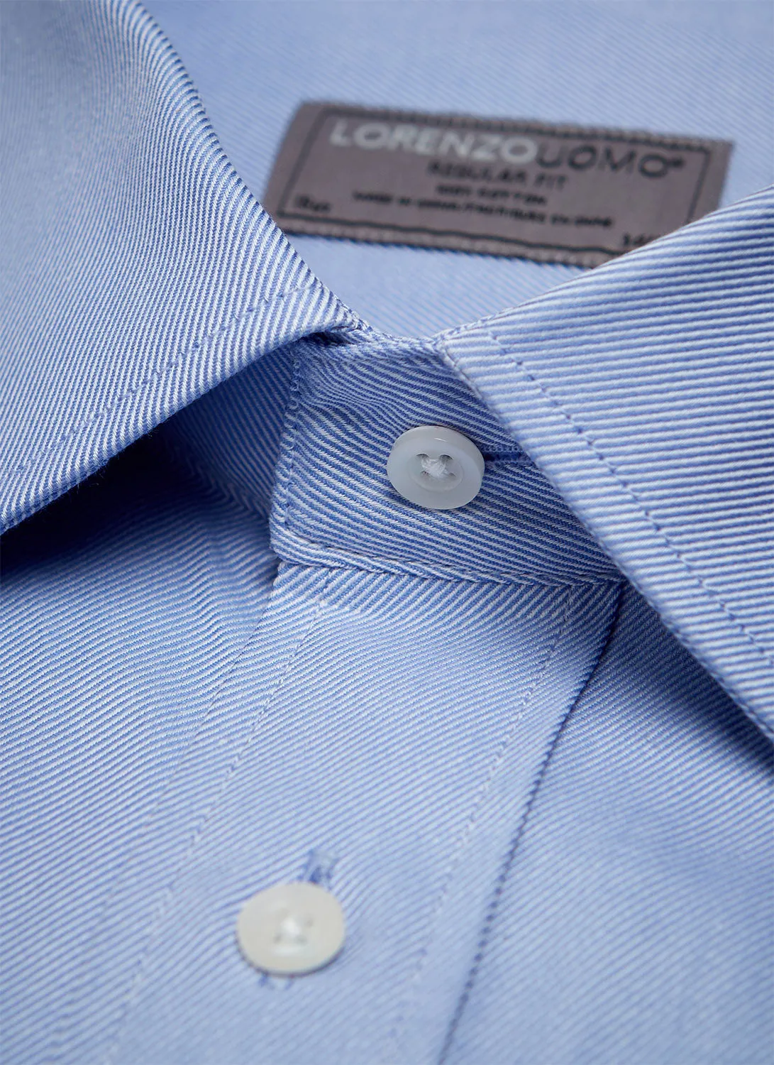 William Fullest Fit Shirt in Blue Twill