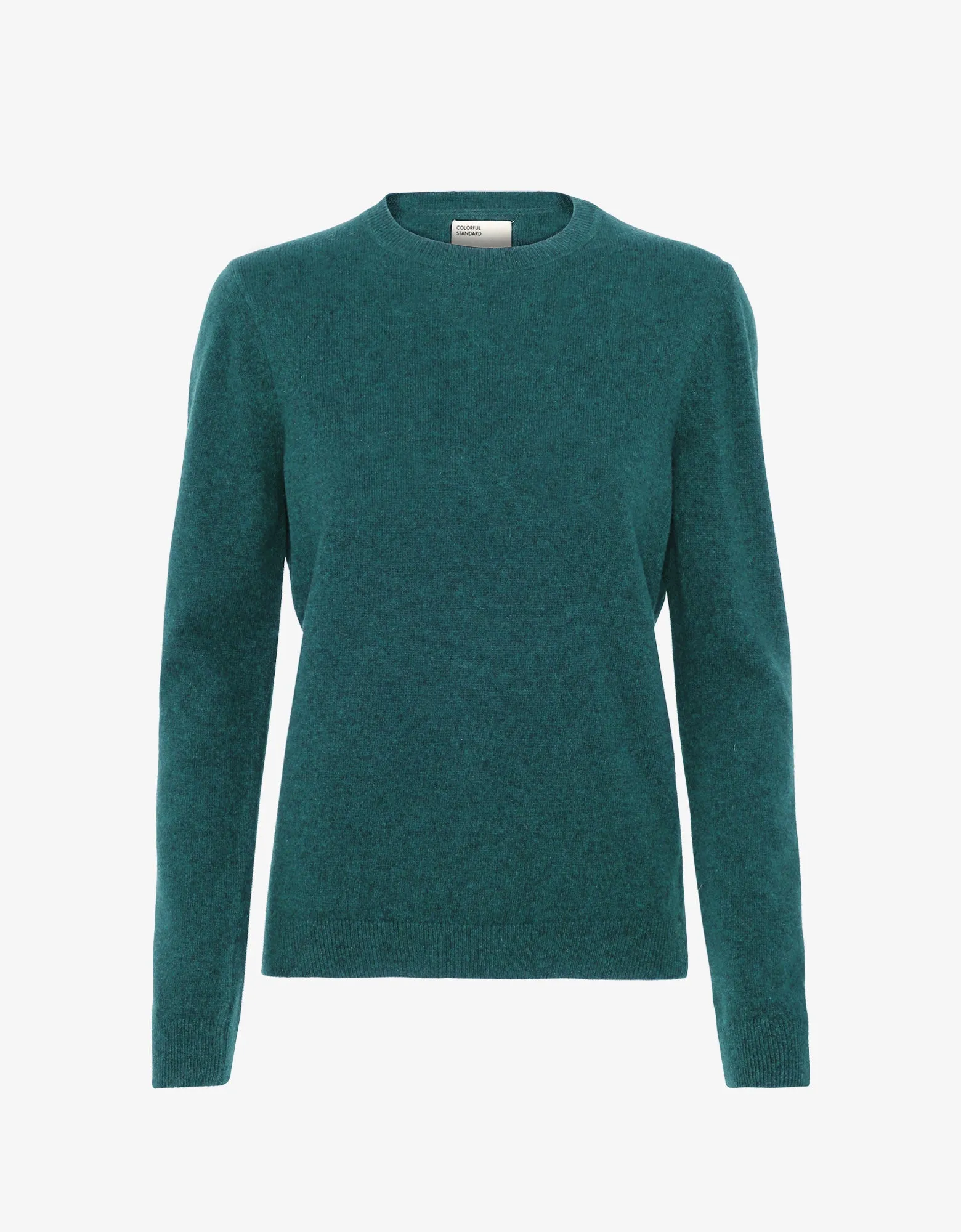 Women Light Merino Wool Crew - Ocean Green