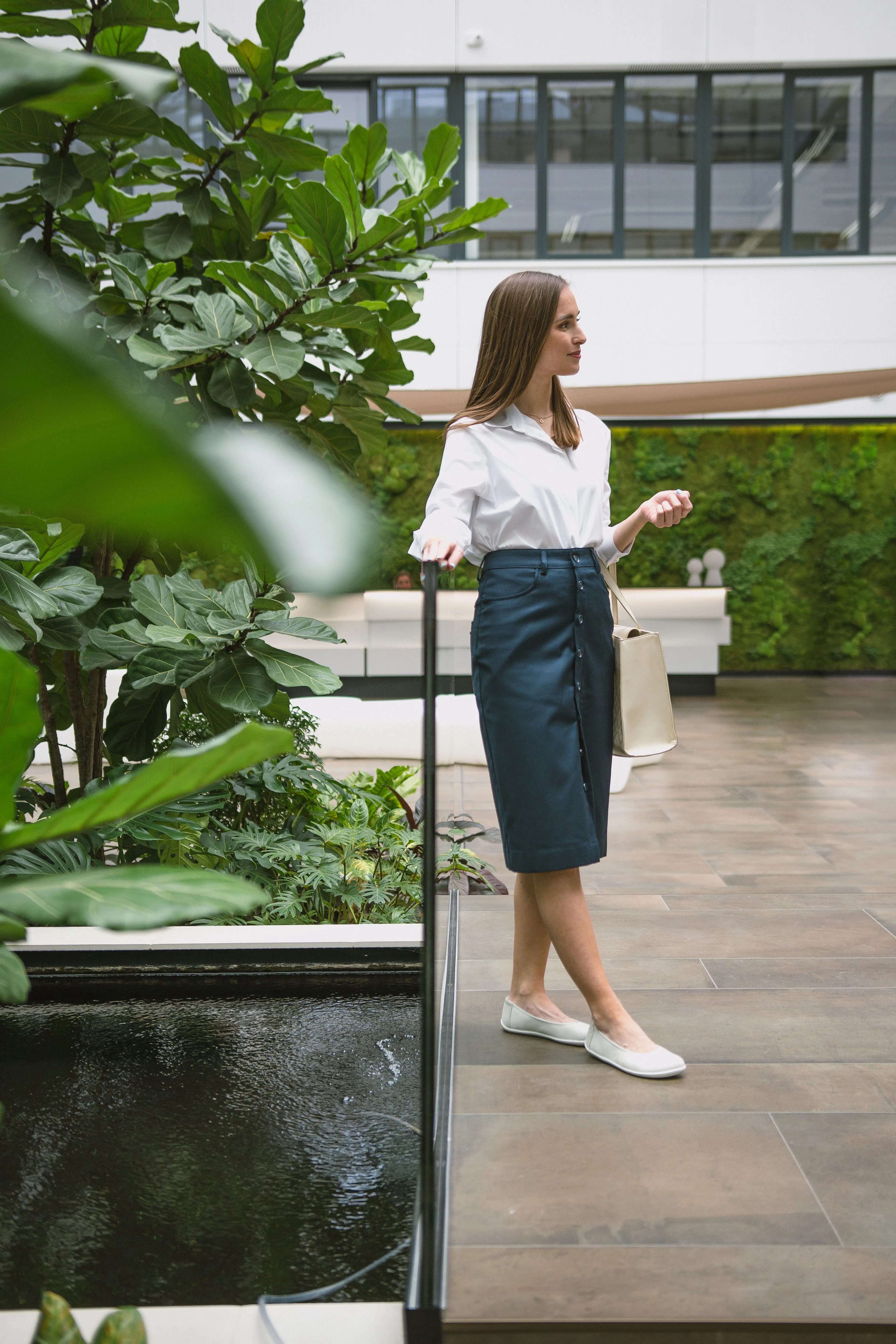 Women's Midi Skirt Be Lenka Essentials - Navy