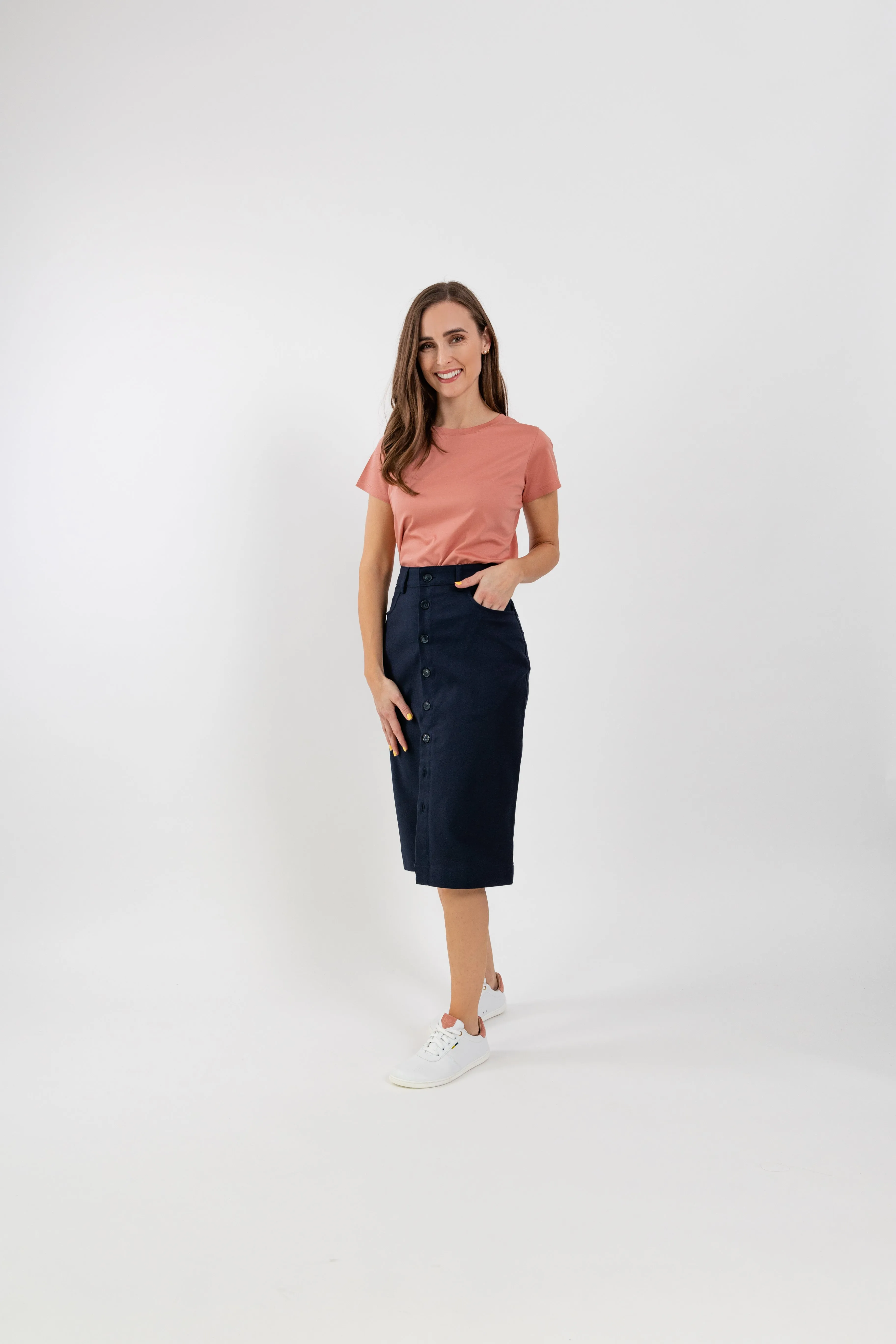 Women's Midi Skirt Be Lenka Essentials - Navy