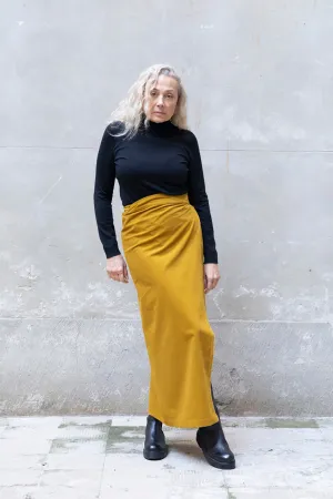 WRAPPED MIDI SKIRT