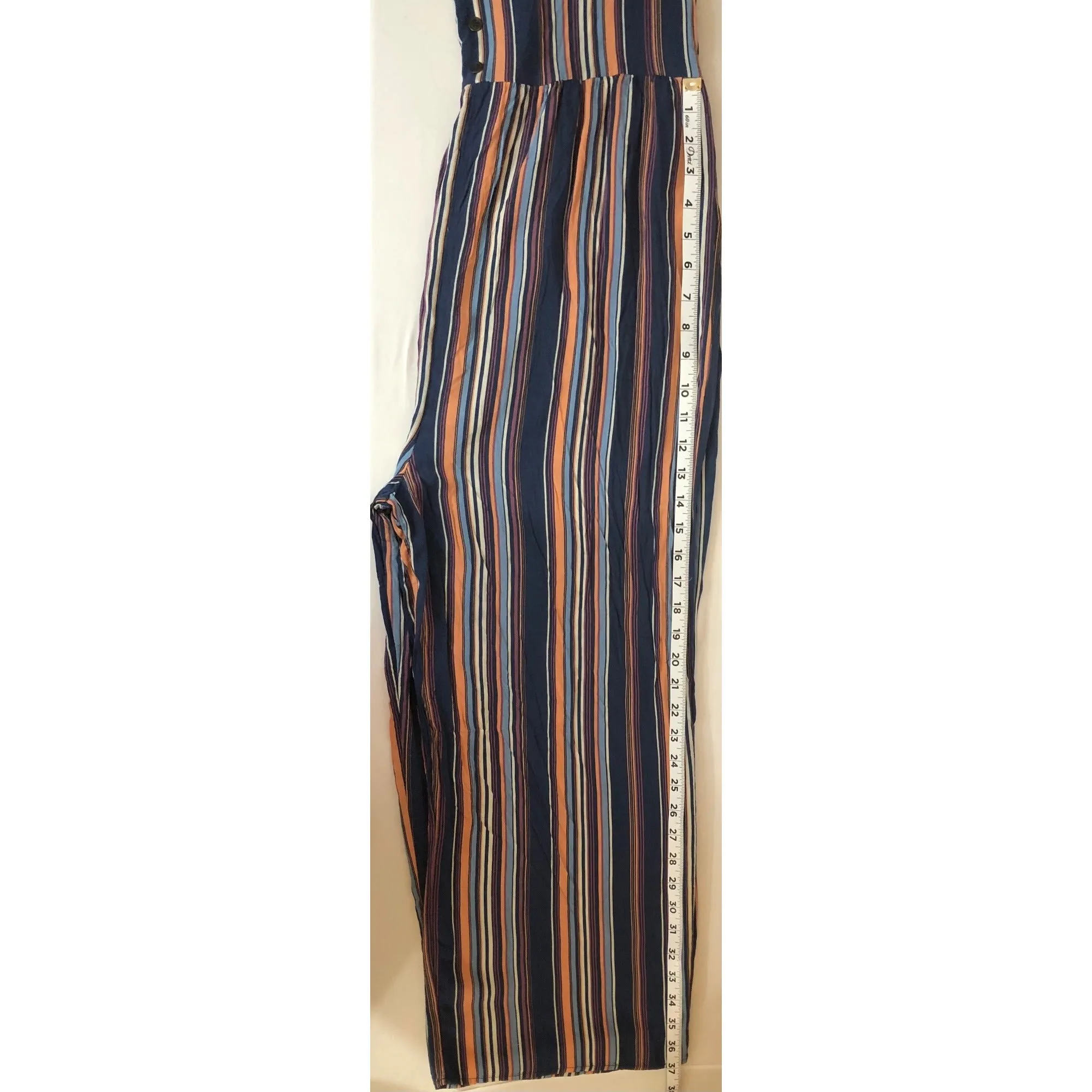 Xhilaration Women’s Multicolored Striped Pants Jumpsuit "New" Good Condition Size L