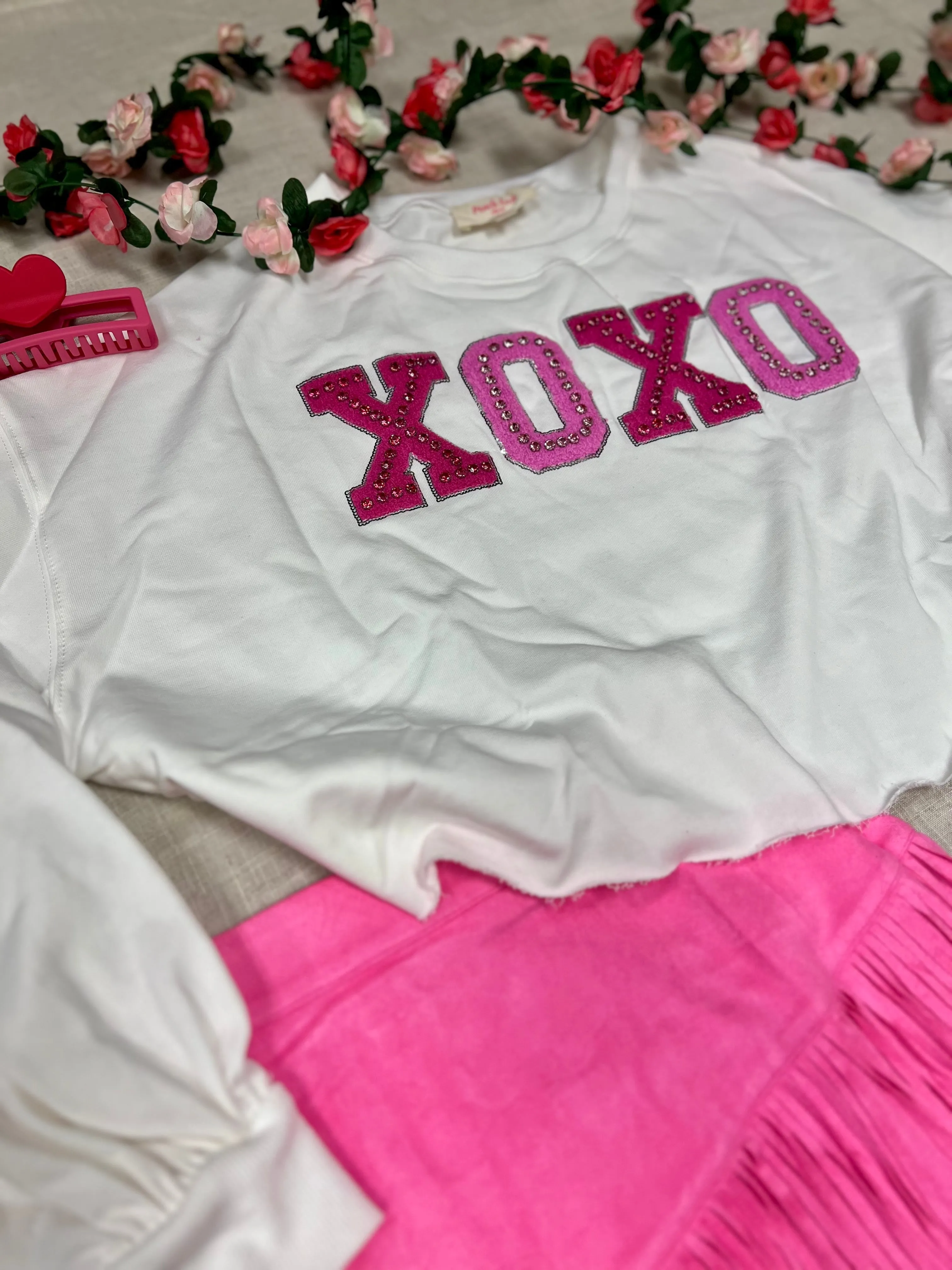 XOXO Cropped Sweater*