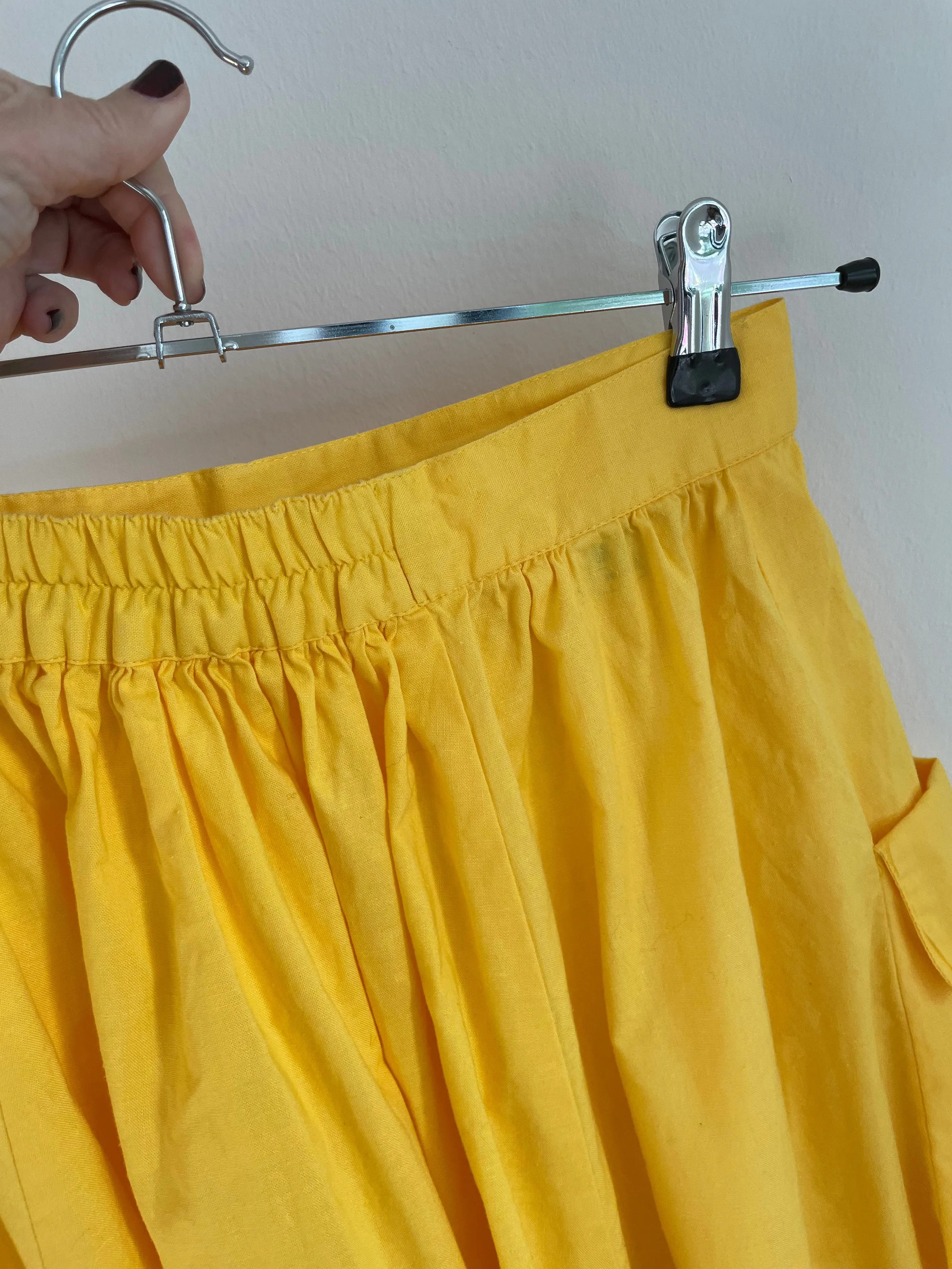 Yellow Midi Skirt